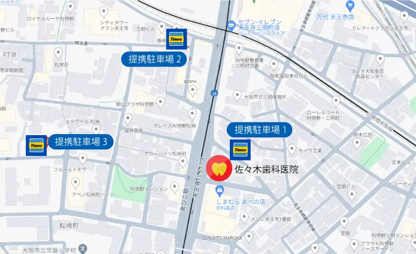 佐々木歯科駐車場マップ