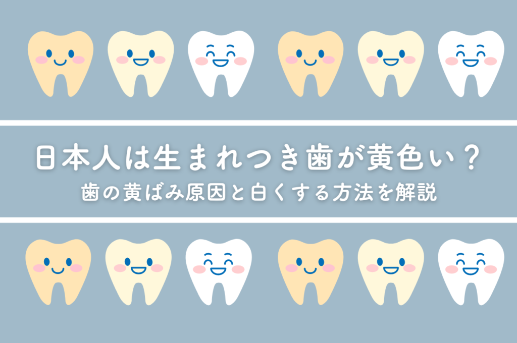 日本人は生まれつき歯が黄色い？歯の黄ばみ原因と白くする方法を解説します✨　阿倍野区の(医)佐々木歯科医院^ ^